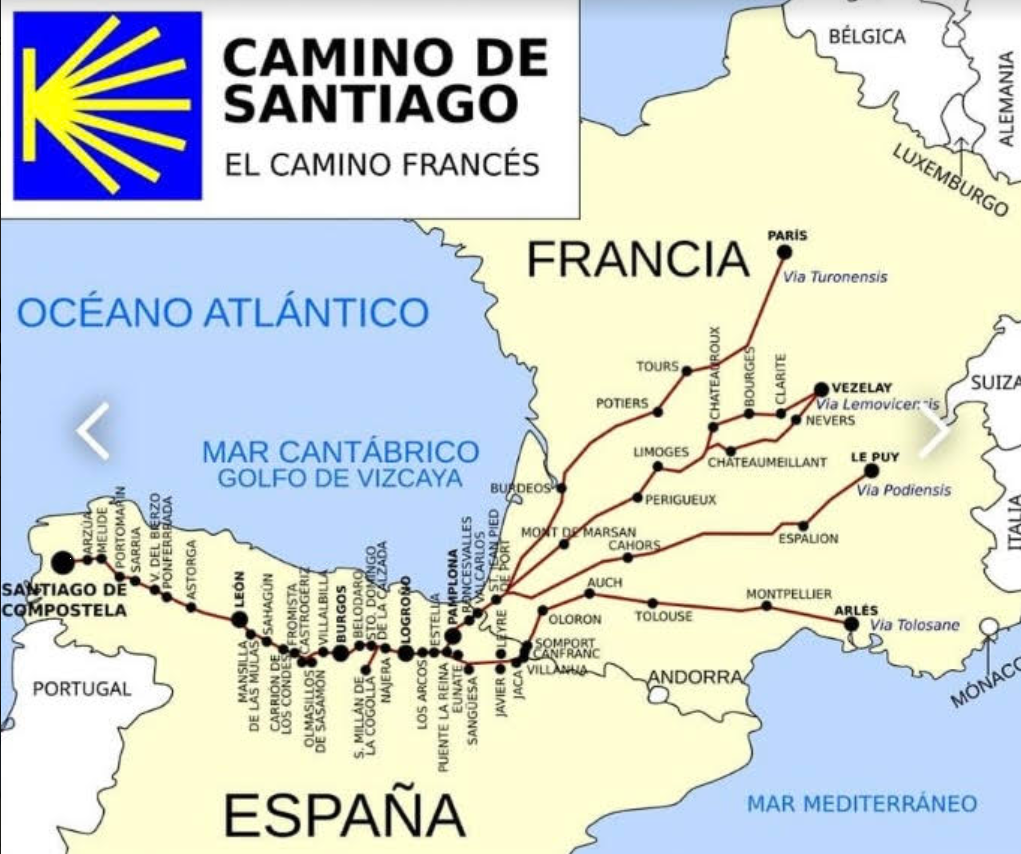 El Camino Frances Routes